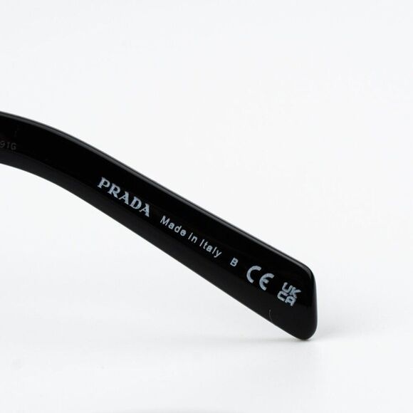 NEW Prada PR09ZS 16K30L Black Pink Unisex Rectangle Sunglasses PR 09ZS - Picture 7 of 10